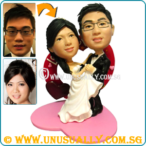 Custom 3D Lovely Dancing Wedding Couple Figurines